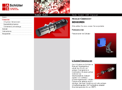 Schlüter Automation realisiert mit Typo3