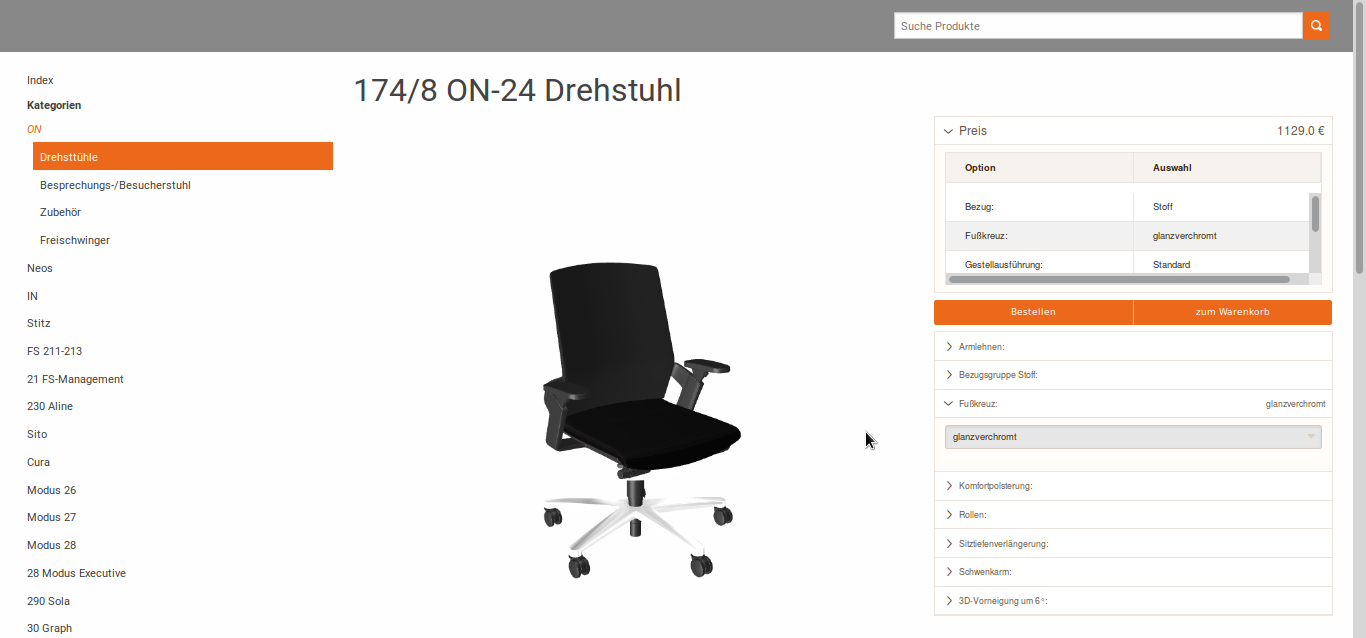 3D-Produktkonfiguration ist bei Wilkhahn zukünftig auch über Alterra möglich 3D-Produktkonfiguration ist bei Wilkhahn zukünftig auch über Alterra möglich